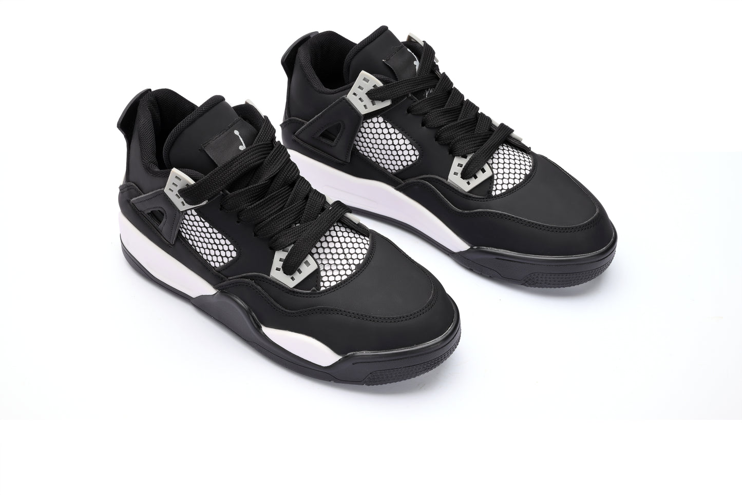 Jordan 4 Retro Black & White Sneakers