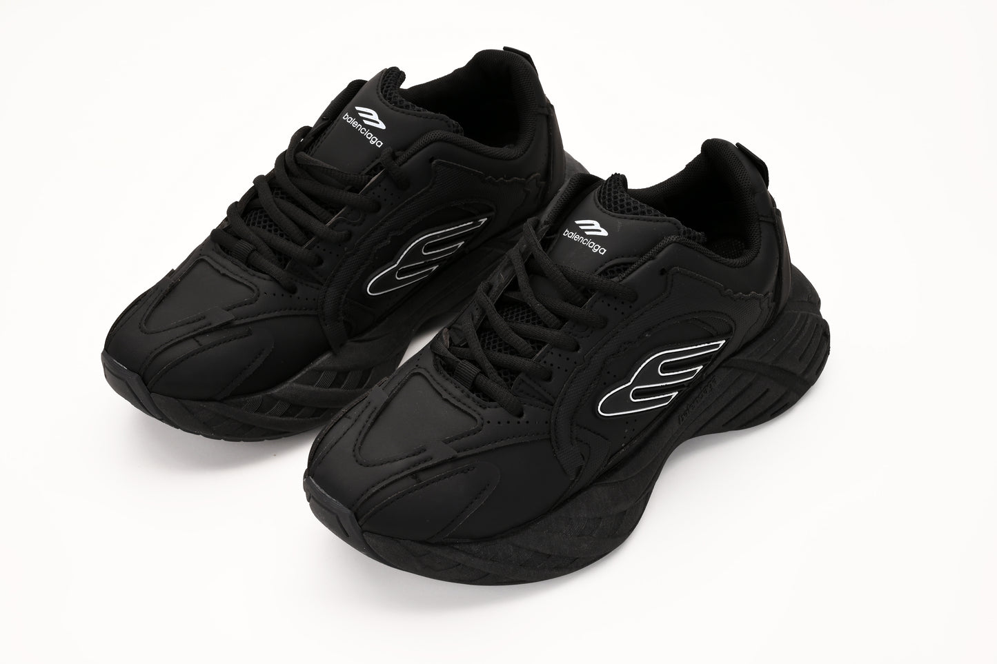 Balenciaga Style Chunky Sneakers – All Black