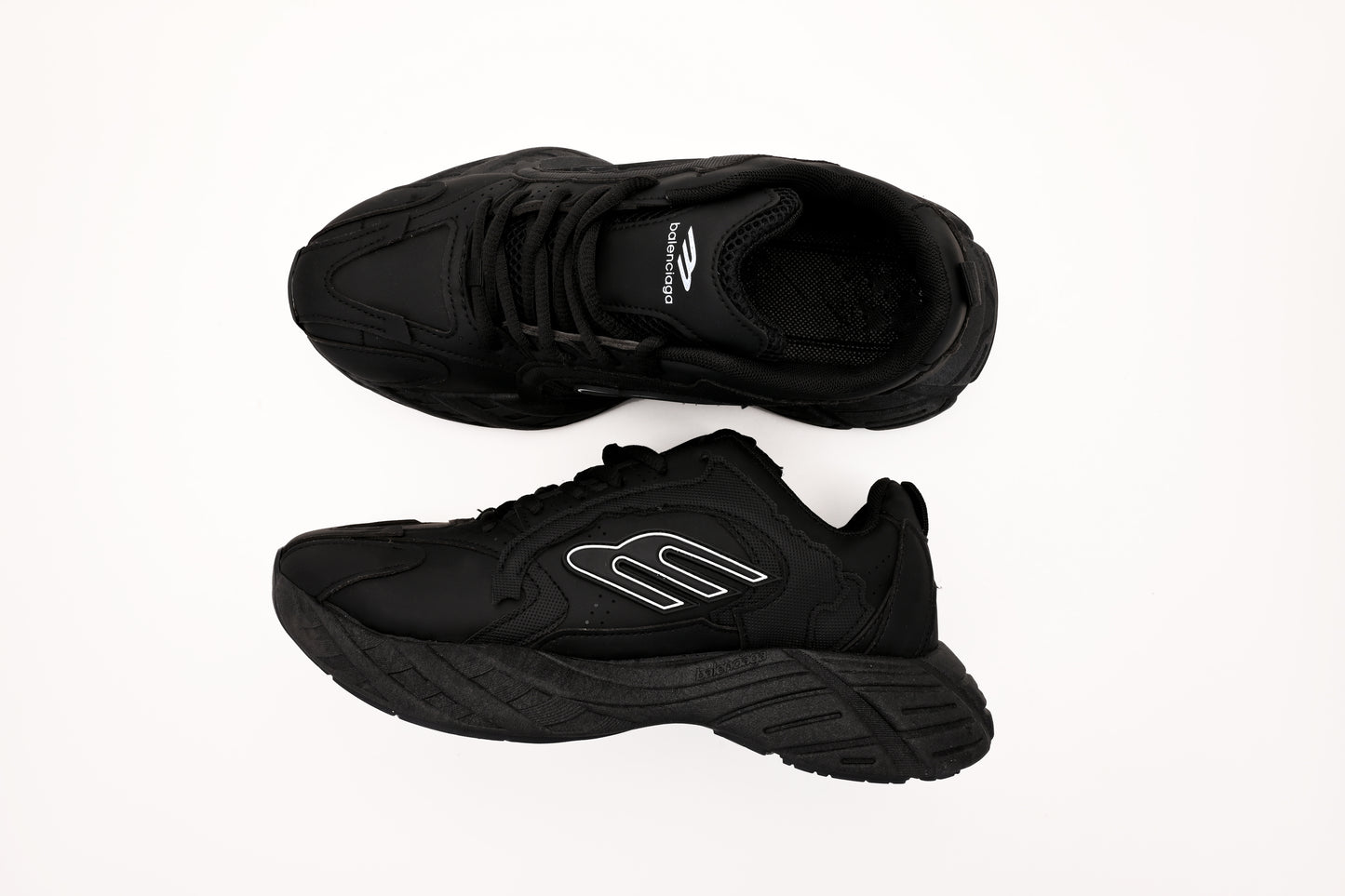 Balenciaga Style Chunky Sneakers – All Black