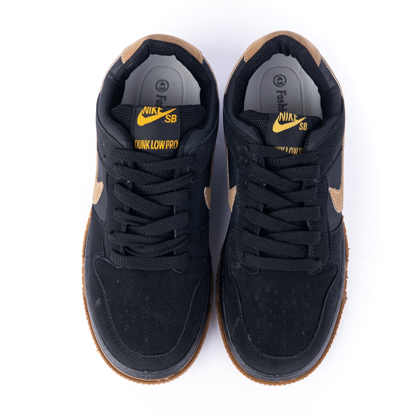 Nike SB Dunk Low – Black & Gum Swoosh