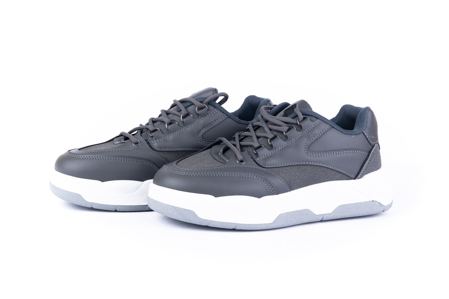 Chunky Sole Sneaker – Charcoal & White
