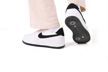 Nike Air Force 1 White & Black Sneakers | Men’s Casual Classic Shoes
