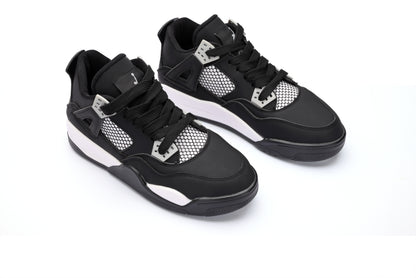 Jordan 4 Retro Black & White Sneakers