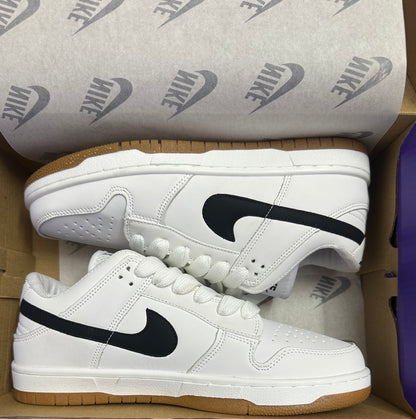 Nike SB Dunk Low White Black Gum