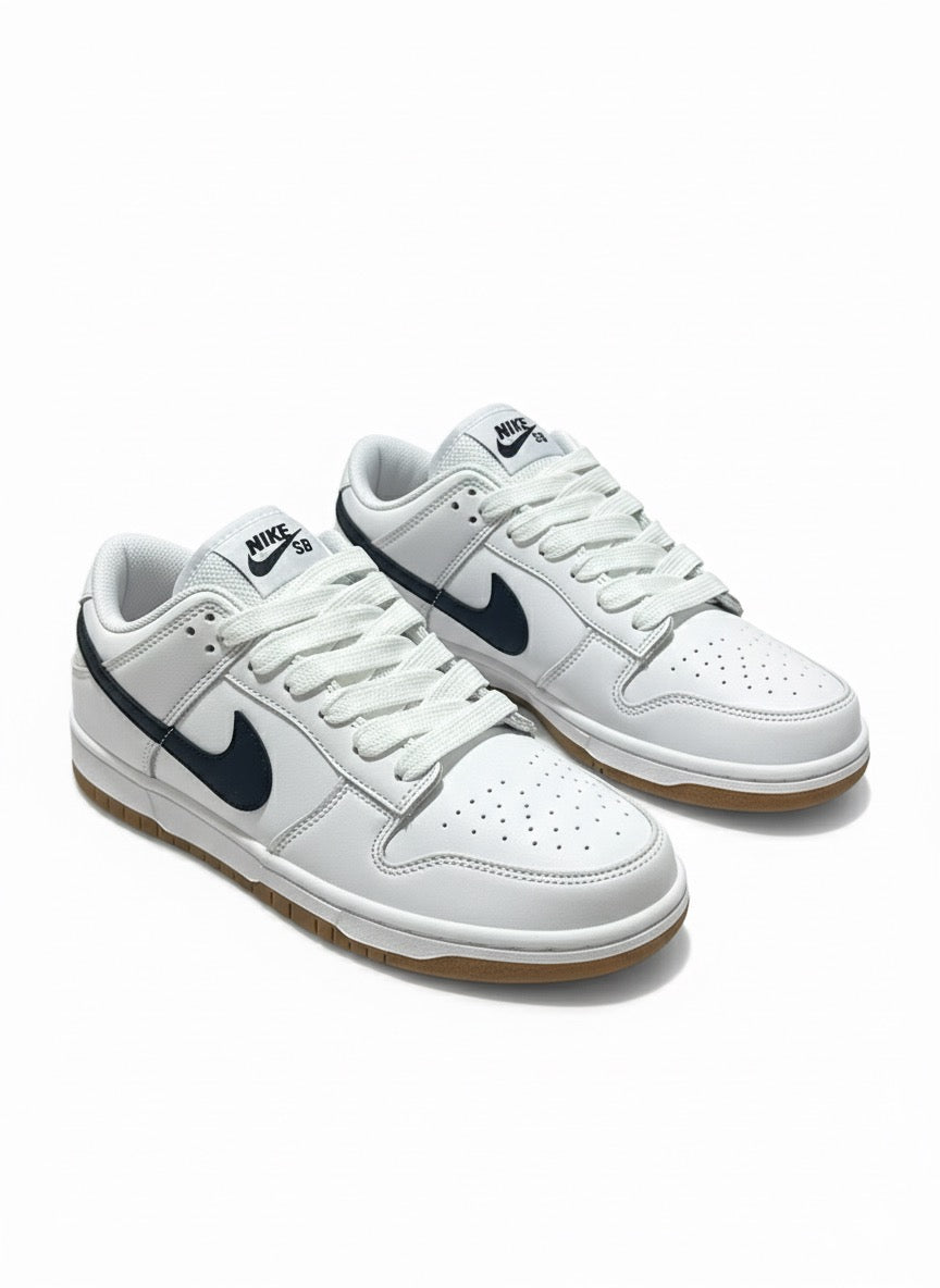 Nike SB Dunk Low White Black Gum