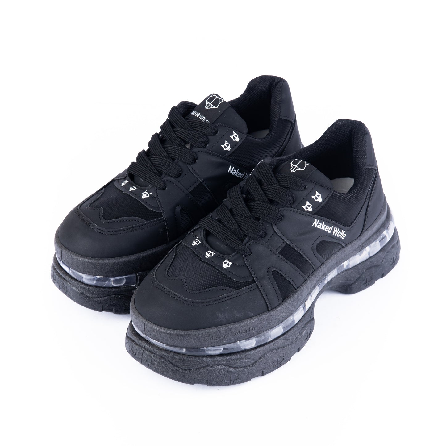 Naked Wolfe Chunky Platform Sneaker – Black