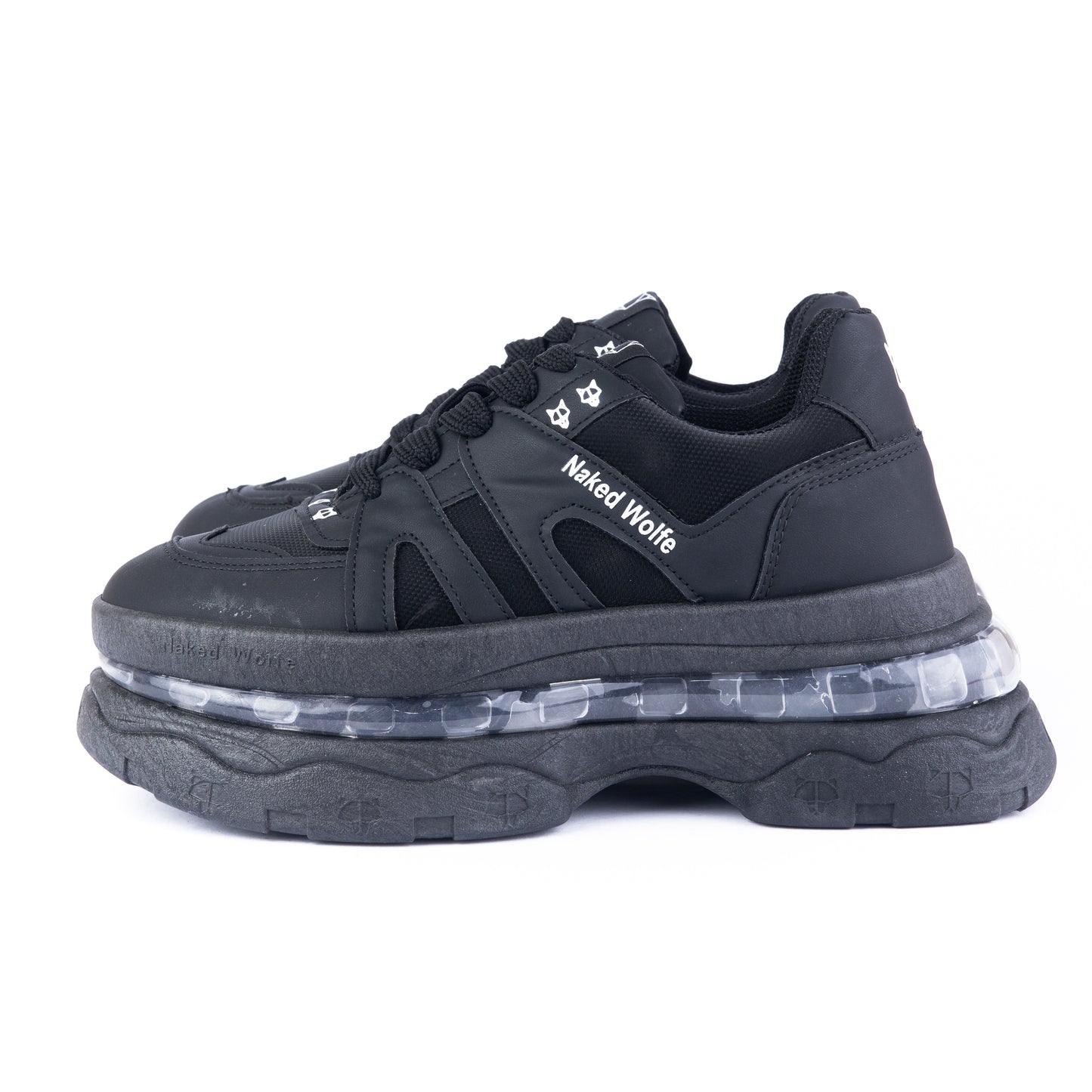Naked Wolfe Chunky Platform Sneaker – Black