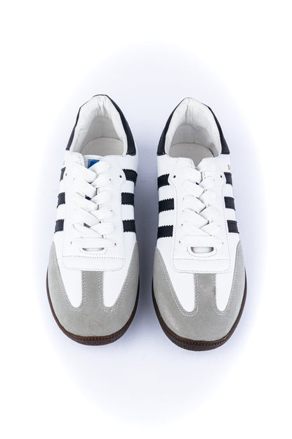 Adidas Samba – White, Black & Gum Sole